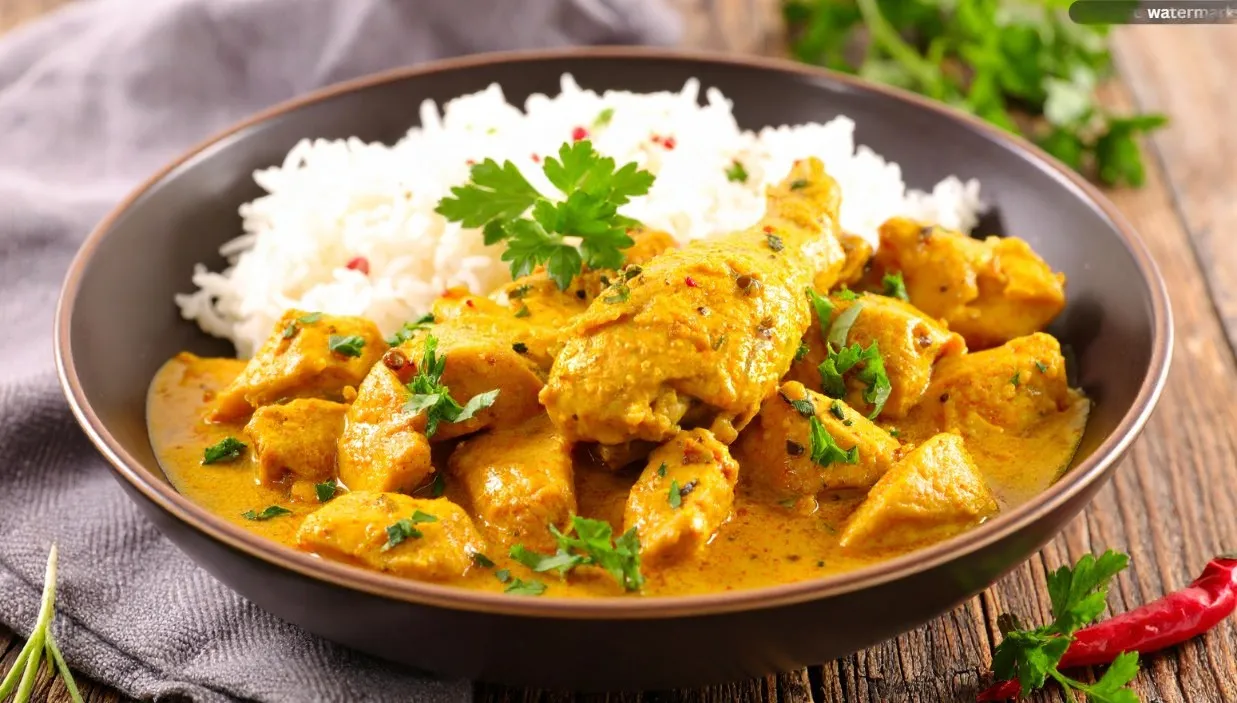 Masala Chicken Bowl with aromatic basmati rice Edmonton